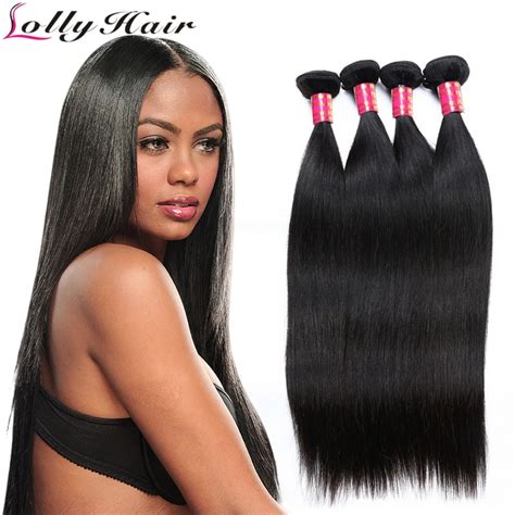 Quality 100 Unprocessed Brazilian Virgin Hair Straight 4bundles Lolly