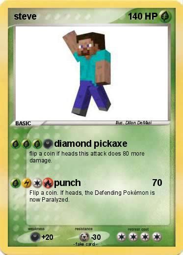 Pokémon Steve 2455 2455 Diamond Pickaxe My Pokemon Card