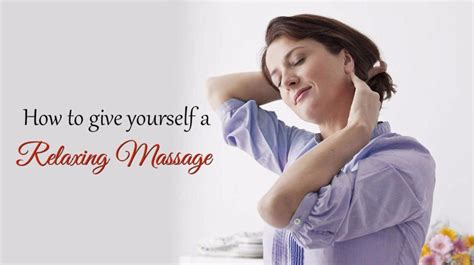 Relieve Your Stress With Easy Massages