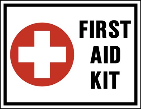 Multiple first aid signs free poster download alsco. First Aid Kit - Western Safety Sign