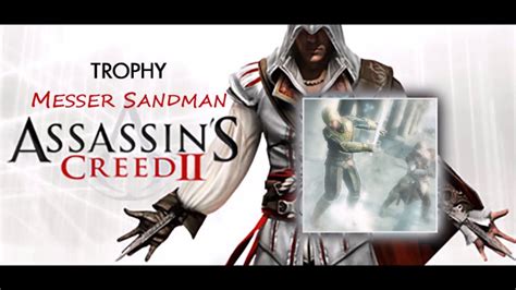 Assassin S Creed II Trophy Messer Sandman Trofeo Messer Morfeo