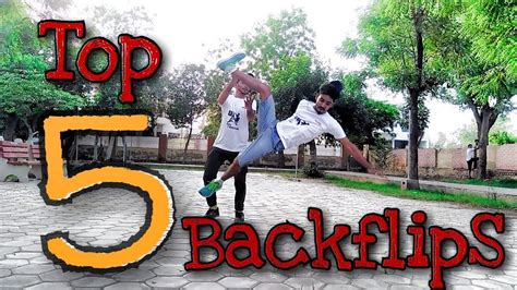 Top 5 Backflips Youtube