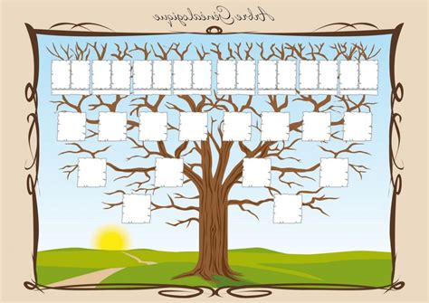 Choisissez un des modèles d'arbre,indiquez un ou deux ancêtres. Arbre à Imprimer Luxe Collection Arbre Généalogique ...