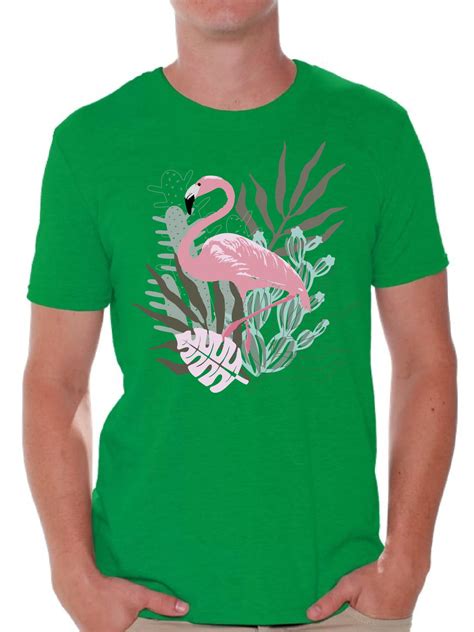 Awkward Styles Awkward Styles Floral Flamingo T Shirt For Men Summer