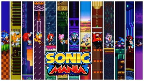 Sonic Mania Sonic Universe All Stages 13 Characters Youtube