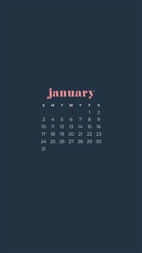 January 2021 Calendar Wallpapers 30 Free Designs To Choose From