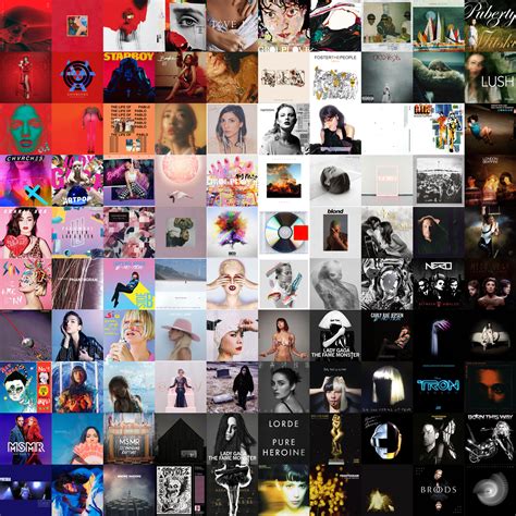 My Top 100 Albums Organized By Color I Tried Rlastfm