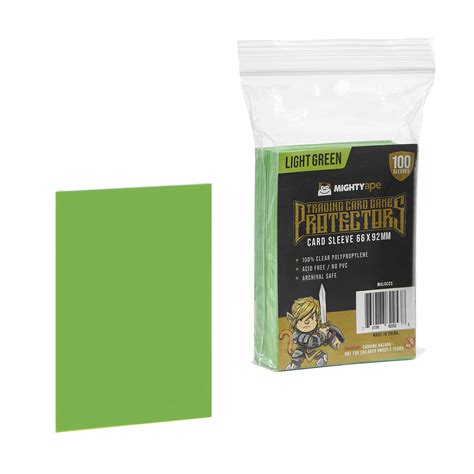 Mighty Ape Tcg Protectors 100 Sleeves Green The Board Gamer Au