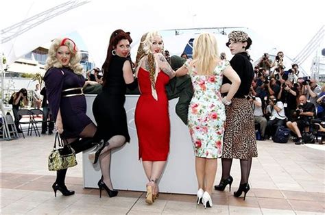 Burlesque Dancers Take Central Stage At Cannes Film Festival To Promote Tournee