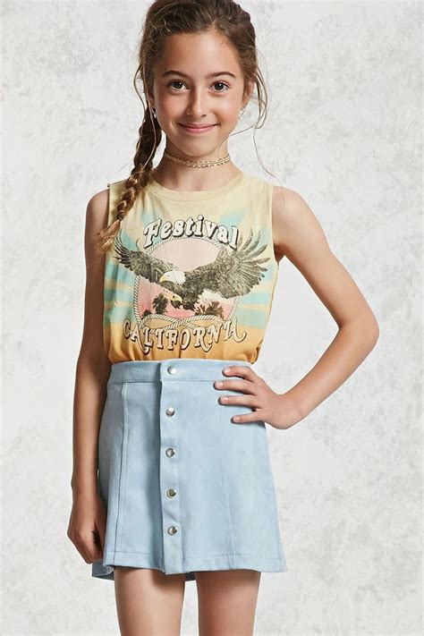 Girls Faux Suede Skirt Kids Skirts For Kids Girls Outfits Tween