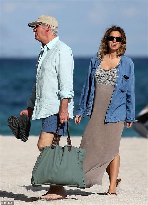 Richard Gere 69 Enjoys A Beach Day In Miami With Pregnant Wife