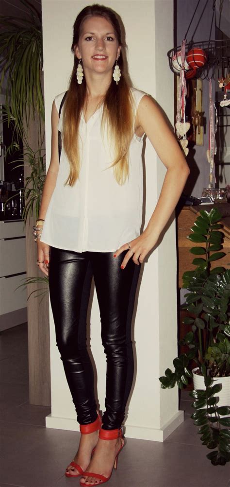 Lederlady Shiny Leggings Outfit Classy Leather Pants Outfits With Leggings