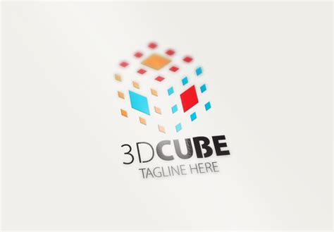 3d Cube Logo Branding And Logo Templates ~ Creative Market