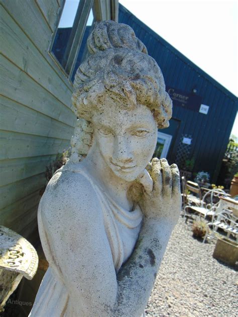 Antiques Atlas Tall Weathered Garden Statue
