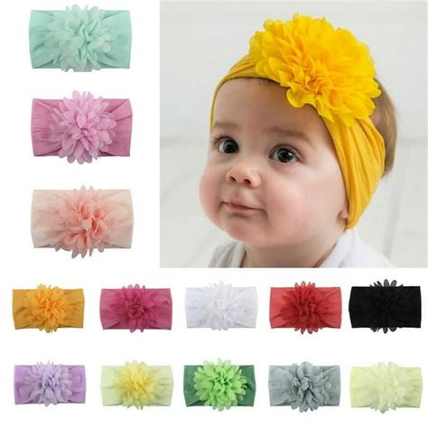Nituyy Kids Girl Baby Headband Infant Newborn Flower Bow Hair Band