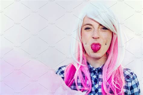 Stick Out Your Pink Tongue People Images ~ Creative Market