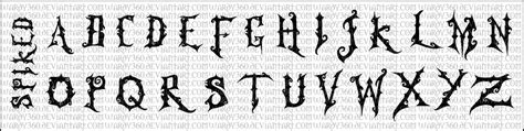 Spiked Font Design By Wardy360 On Deviantart