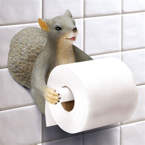 Squirrel Wall Mount Toilet Paper Roll Holder
