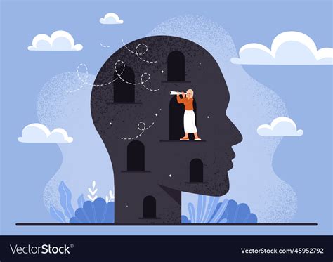 Mental Self Discovery Concept Royalty Free Vector Image