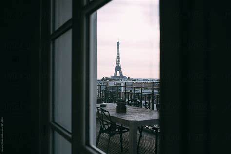Eiffel Tower Through The Window Stocksy United