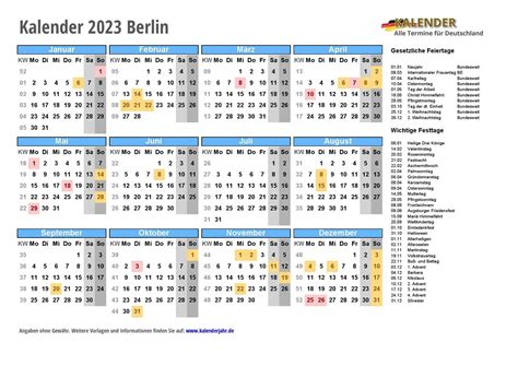 Kalender 2023 Berlin Pdf Und  Im Din A4 Querformat Fertig Zum