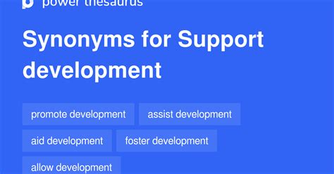 Support Development Synonyms 77 Words And Phrases For Support Development