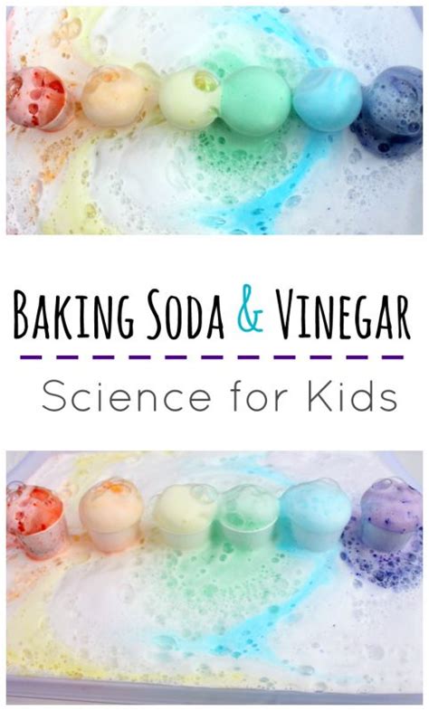 Rainbow Baking Soda And Vinegar Science Make And Takes