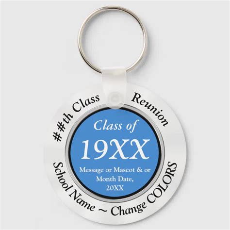 Personalized Souvenirs For Class Reunion Keychain Zazzle