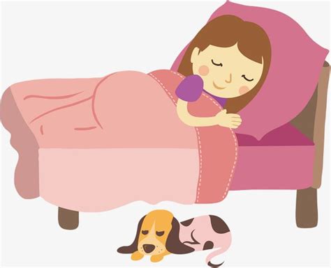 Girl Sleeps Go To Bed Rest Vector Diagram Png Transparent Clipart