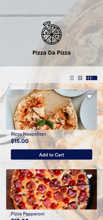 Pizza Delivery App Template Jotform