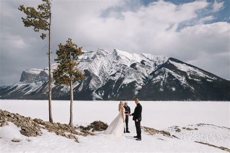 Intimate Elopement Wedding In Banff Winter Lotus Photography