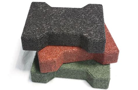 Rubber Pavers Recycled Rubber Tiles For Outdoor Use