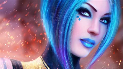 Wallpaper 1920x1080 Px Blue Hair Borderlands 2 Digital Art Magicnaanavi Maya Borderlands