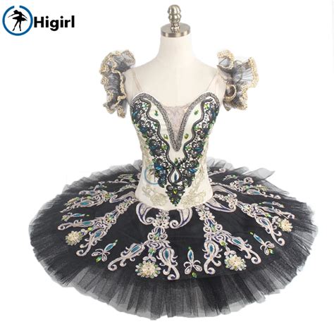 Black Ballet Tutus Costumes Professional For Women Classical Girls