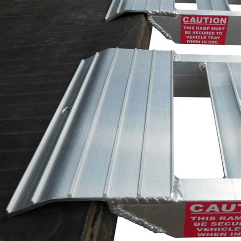 Whipps 600kg Folding Aluminium Curved Mower Ramps — Ramp Champ