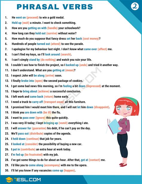 A Complete Guide To Phrasal Verbs In English Eslbuzz