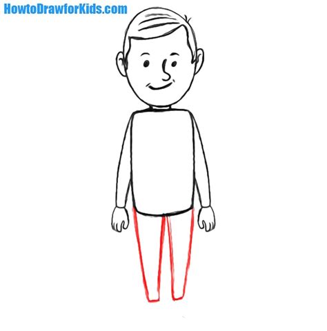 Do research, have a picture of a male body for reference, sketch guidelines, draw over them, and then erase them so you can make it more in your own style. How to Draw a Man for Kids | How to Draw for Kids