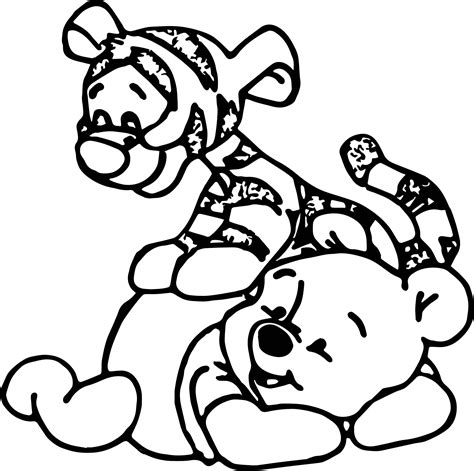 Cute Baby Tigger Coloring Pages