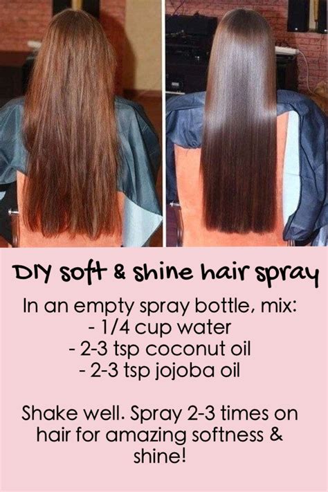 Shiny Hair Diy How To Make Homemade Hair Shine Spray Homemade Ftempo
