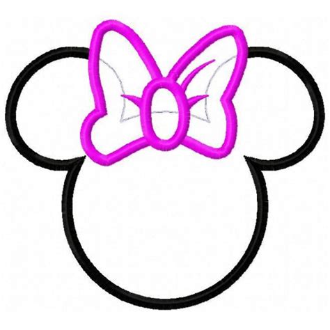 Minnie Mouse Head Cut Out Clipart Best