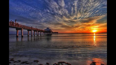 Fort Myers Beach Pier Sunset Adventure Youtube