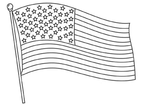 Download American Flag Coloring Page for the Love of the Country