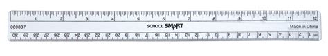 School Smart See Through Ruler Clear Classroom Direct