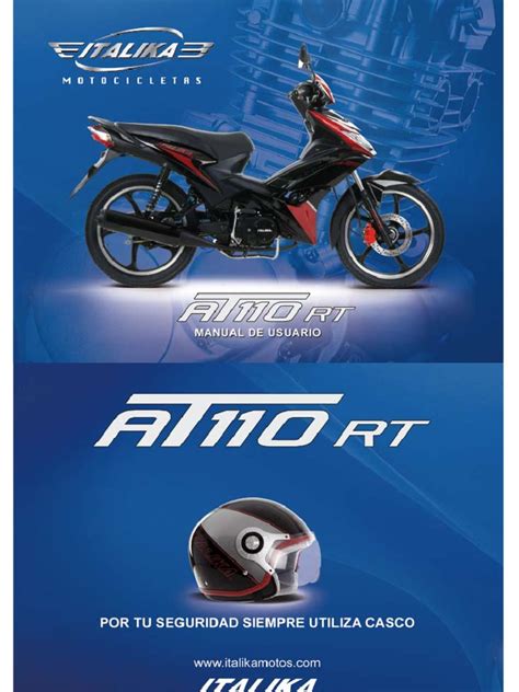 At110rt Manual De Manejo Moto Italika Pdf Motocicleta Carburador