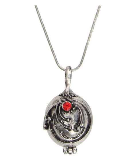 Vampire Diaries Elena Vervain Red Silver Crystal Charm