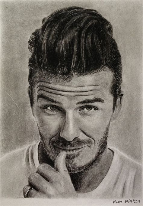 David Beckham Photo Drawing Drawing Skill