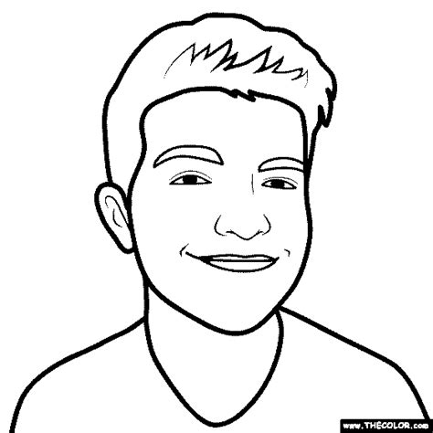 Youtuber Coloring Pages