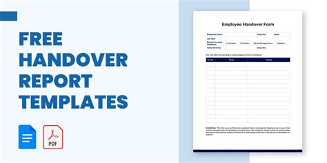 Handover Report Templates In Ms Word Pdf Google Docs Pages