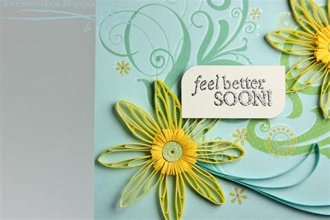Maybe you would like to learn more about one of these? Love in Envelope: Feel Better Soon Quilled Yellow Flowers ...