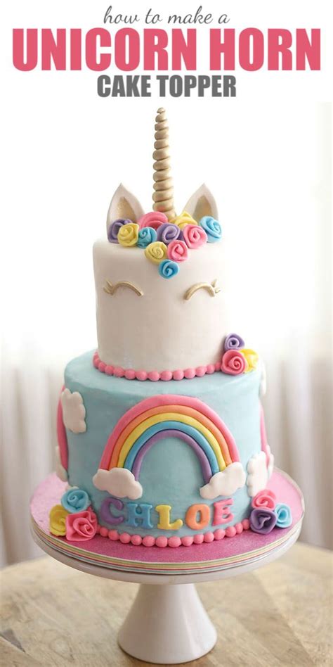 Today i will fill another request yet again and teach those of you who wanted to learn how. How to Make a Unicorn Horn Cake Topper {Video Tutorial} | Cake, Birthday cake decorating, Cake ...
